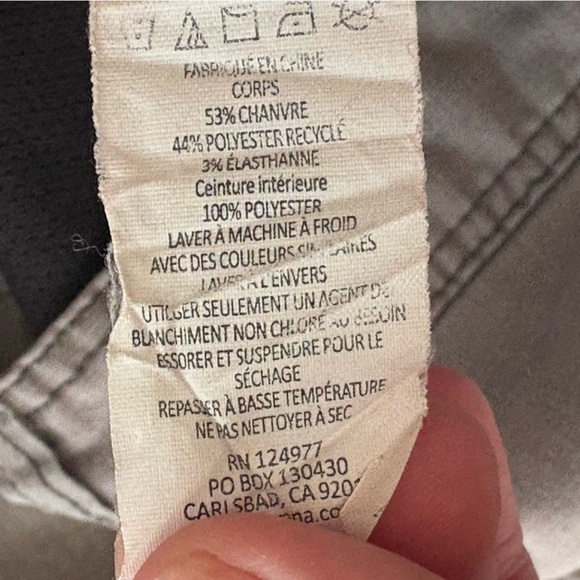 PrAna Furrow Shorts Men's 36x8*(38x7.5) Brown Chino Hemp Blend Outdoor Hiking - Picture 6 of 13